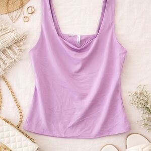 Travis Mathew Bliss Square Neck Tank Orchid Bouquet Size Medium